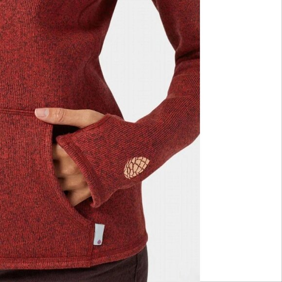 Stio Sweetwater Fleece Hoodie Size S Autumn Red Heather NEW $139 - Picture 4 of 12